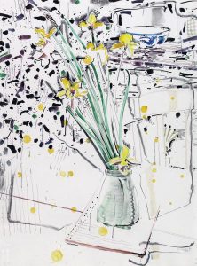 Dirk van Wyk: STILL LIFE WITH YELLOW FLOWERS