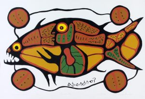 Norval Morrisseau: SACRED FISH (WOODLAND SERIES)