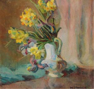 Mildred Carmichael Johanson: STILL LIFE WITH DAFFODILS