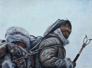 Peter Robinson: INUIT HUNTER WITH CHILD