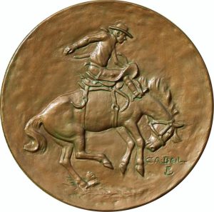 Charles A. (Charlie) Beil: BUCKING BRONCO PLAQUE