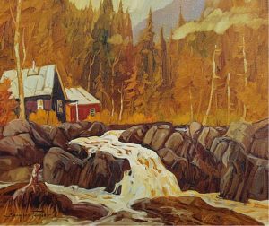 Jacques Poirier: AU PIED DE LA CHUTE (SAGUENAY)