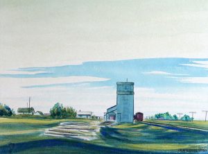 Robert Newton Hurley: FARM AND GRAIN ELEVATOR