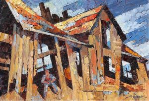 Frederic Steiger: OLD BARN, NEWFOUNDLAND