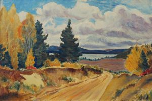 John Adrian Darley Dingle: ROAD TO THE LAKE, AUTUMN