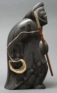 Johnassie Eyaituq: INUIT HUNTER WITH HARPOON