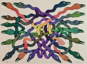 Kenojuak Ashevak: RAVENS ENTWINED