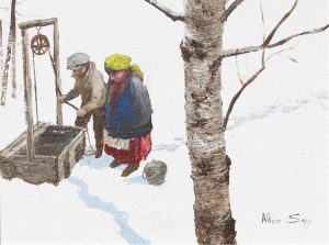 Allen Sapp: GETTING WATER FOR HIS MOTHER