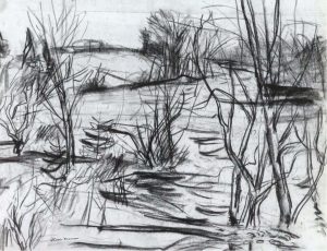 Henri Leopold Masson: THICKET OF WINTER TREES