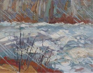 Arthur George Lloy: RAIN ON THE LAKE (MOORE LAKE)