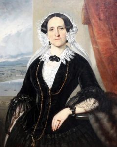Theophile Hamel: PORTRAIT OF MME. CHARLES TURGEON (NEE EMILIE LEMAIRE ST. GERMAIN)