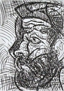 Pablo Picasso: BARBU DE PROFIL