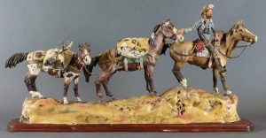 Curt Dennis: RIDER WITH PACK HORSES