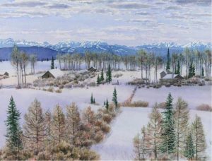 James Stanford (Stan) Perrott: SNOWY FIELDS AND MOUNTAINS