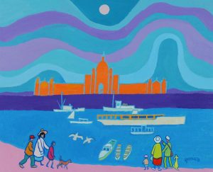 Ted Harrison: VICTORIA HARBOURSIDE