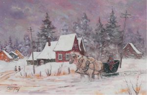 Claude Langevin: RANDONNEE SOUS LA NEIGE