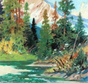 Werner R. Plangg: MOUNTAIN AND RIVER LANDSCAPE