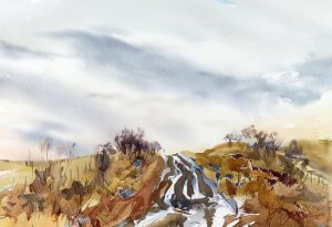 Brent R. Laycock: MUDDY ROAD, AUTUMN