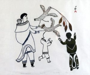Lucy Qinnuayuak: WOMAN WITH BIRDS