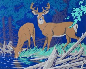 Alfred Joseph Casson: TWO DEER