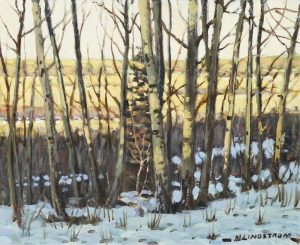 Matt Lindstrom: A STAND OF TREES, LATE WINTER