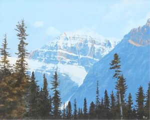 Ted Raftery: EVENING SUN, MT. EDITH CAVELL