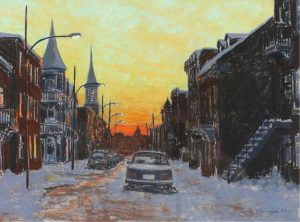 Horace Champagne: BEFORE SUNRISE, RUE VISITATION, MONTREAL, QUE.