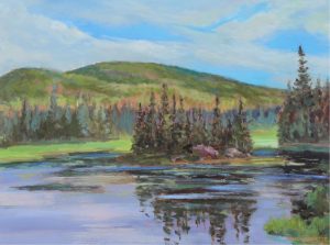 Bruce Allen Heggtveit: SPRINGTIME FORTUNE LAKE, GATINEAU PARK, QUEBEC