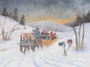 Ursula Pagenkopf: CHILDREN ON A WINTER HAYRIDE