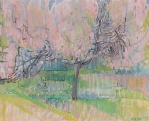 Joseph Francis Plaskett: FLOWERING FRUIT TREES NEAR PARIS