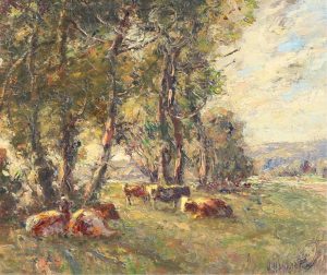 James Henderson: CATTLE RESTING BENEATH THE TREES