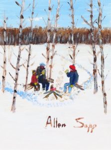 Allen Sapp: WARMING UP AROUND THE FIRE