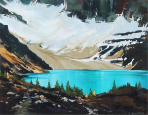 Allan Dunfield: BELOW BIDDLE (ALPINE LARCH AT LAKE MCARTHUR)