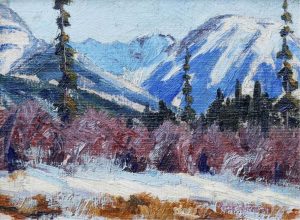 Peter Whyte: LADY MACDONALD AND GROTTO MOUNTAIN