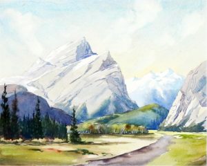 Reginald Llewellyn Harvey: MOUNTAIN LANDSCAPE