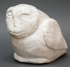 Unidentified Inuit Artist: OWL WITH HUMAN FACE