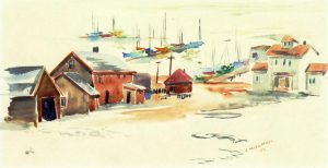 Janet Mitchell: FISHING VILLAGE