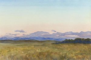John Davenall Turner: FOOTHILLS SUNSET