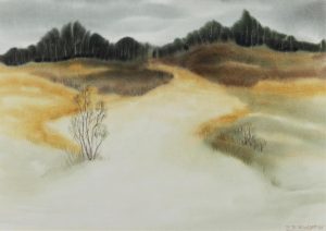 Stanford Earl Blodgett: POPLARS IN THE FOOTHILLS