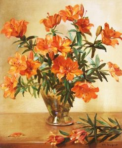Hetty Broedelet-Henkes: UNTITLED (STILL LIFE WITH TIGER LILIES)