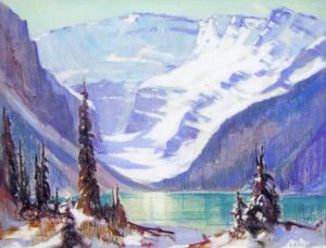Alfred Crocker Leighton: UNTITLED (LAKE LOUISE)