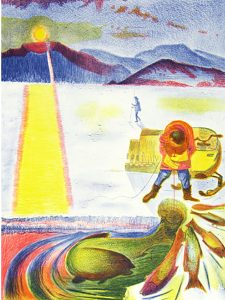 Frederick Hagan: UNTITLED (ICE FISHING); 1994  |  UNTITLED (THE DAWSON SUN)