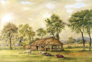 British School: UNTITLED; ANIMALS IN THE FARMYARD