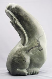 Unidentified Inuit Artist: SEAL WITH FISH