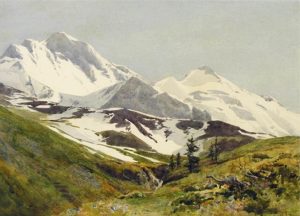 Percy Dixon: UNTITLED (SNOW-CAPPED MOUNTAINS)