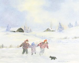 Ursula Pagenkopf: UNTITLED (CHILDREN PLAYING IN SNOW)