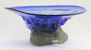 Mark Gibeau: FACE SERIES BOWL, COBALT BLUE