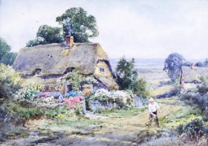 Henry John Sylvester Stannard: AT WICK, NEAR EVESHAM  |  UNTITLED; STROLL IN THE GARDEN