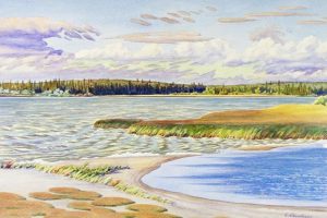 Ernest Lindner: UNTITLED (EMMA LAKE FROM THE SHORE)