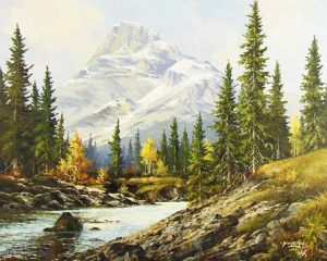 Duncan Mackinnon Crockford: UNTITLED (ROCKY MOUNTAIN LANDSCAPE)